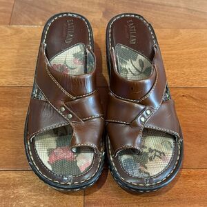 Eastland Women's Brown Leather  Gladiator‎ Sandals Size 7